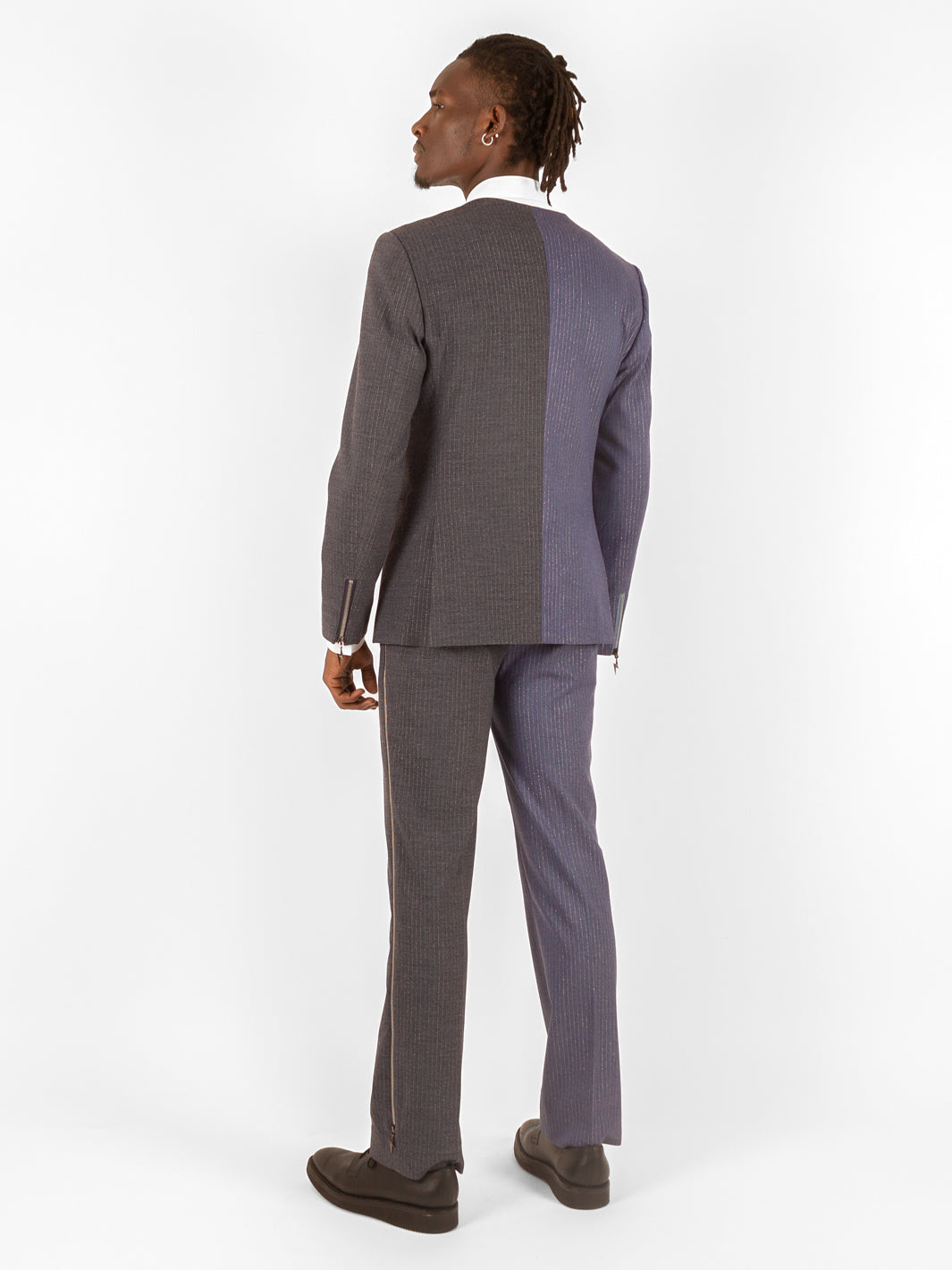 STRIPED TWO-TONED SUIT