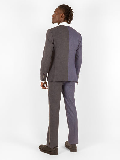 STRIPED TWO-TONED SUIT