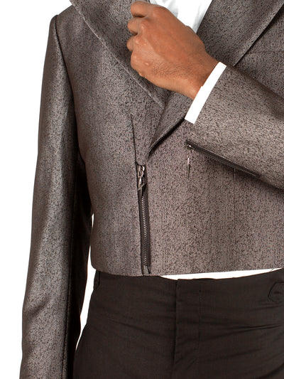 SILVER CROPPED JACKET