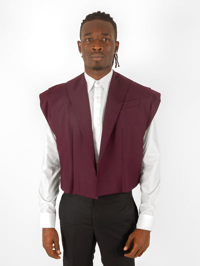 BURGUNDY DRAGON CAPE
