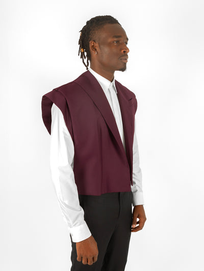 BURGUNDY DRAGON CAPE