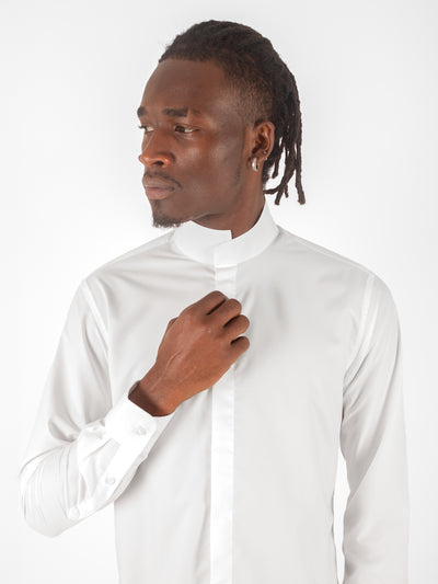 WHITE MAO SHIRT