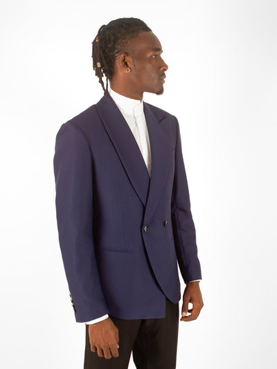 BLUE ASYMMETRIC BLAZER