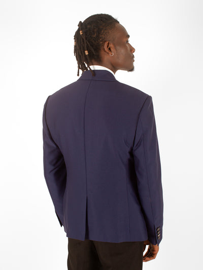 BLUE ASYMMETRIC BLAZER