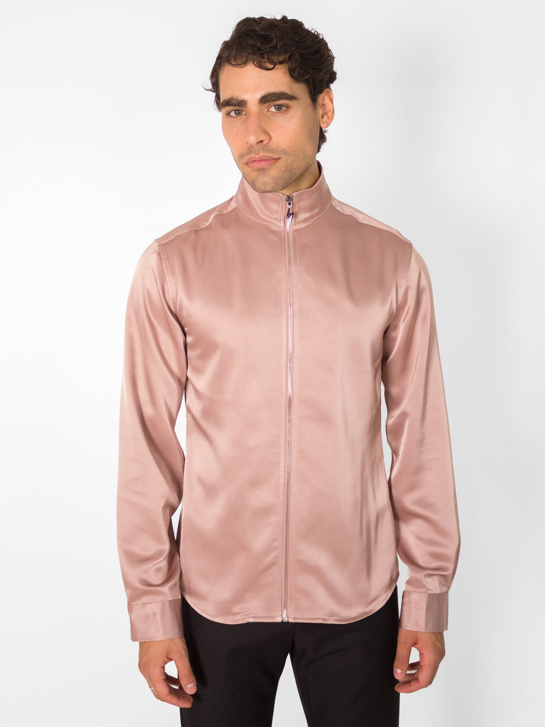 PINK SATIN THUNDER SHIRT