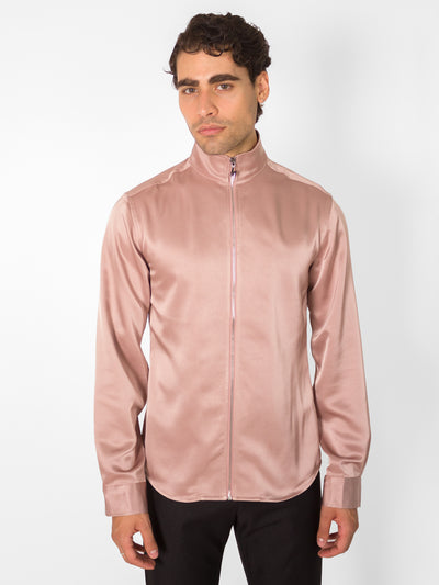 PINK SATIN THUNDER SHIRT