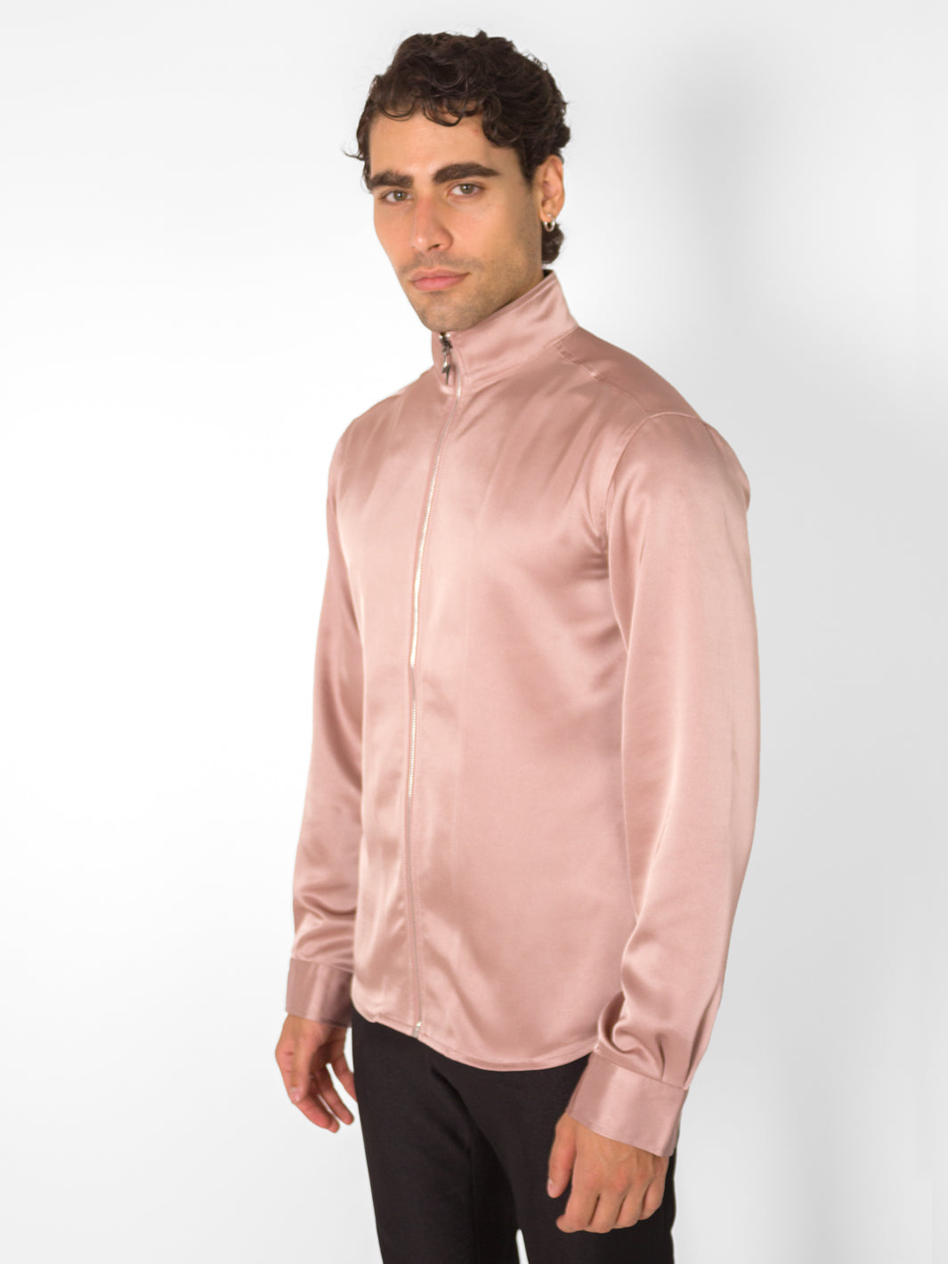 PINK SATIN THUNDER SHIRT