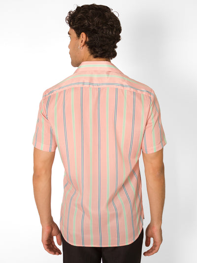 PINK STRIPED SHIRT