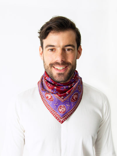 BURGUNDY SCARF