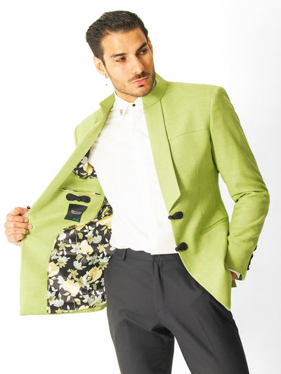 LEMON GREEN ASIAN BLAZER