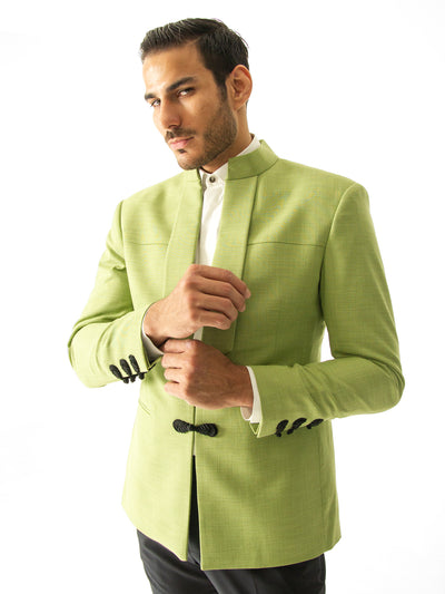 LEMON GREEN ASIAN BLAZER