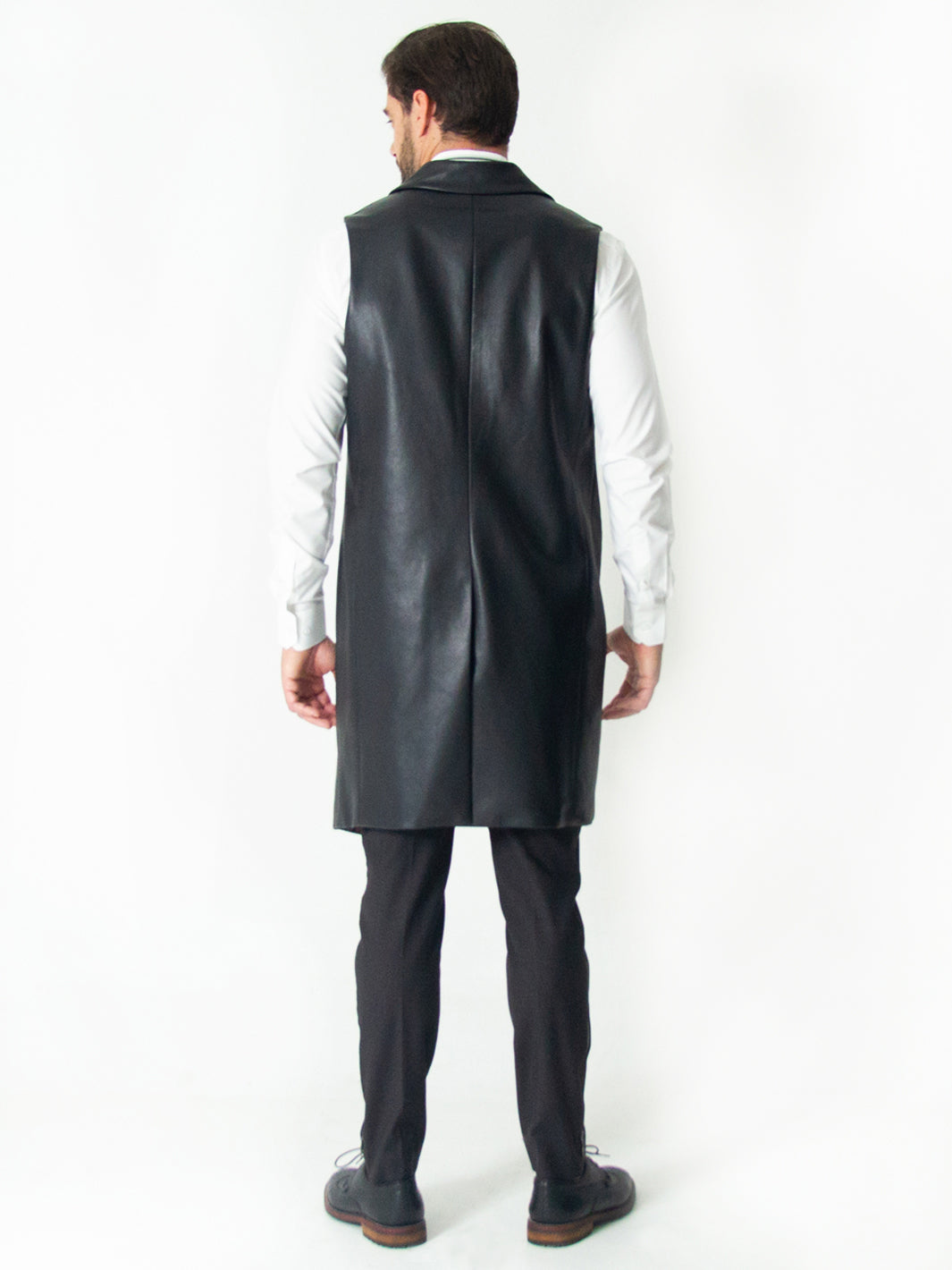 LONG LEATHER VEST