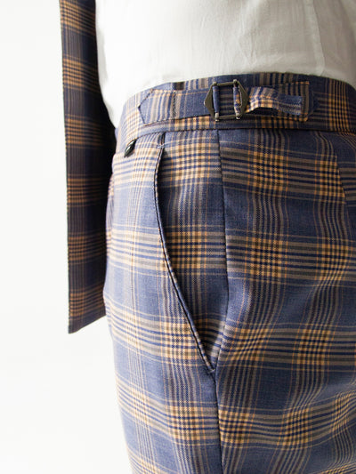 THE BEIGE & LILAC TARTAN SUIT