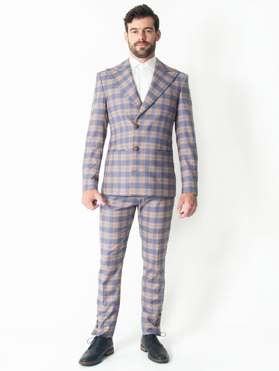THE BEIGE & LILAC TARTAN SUIT