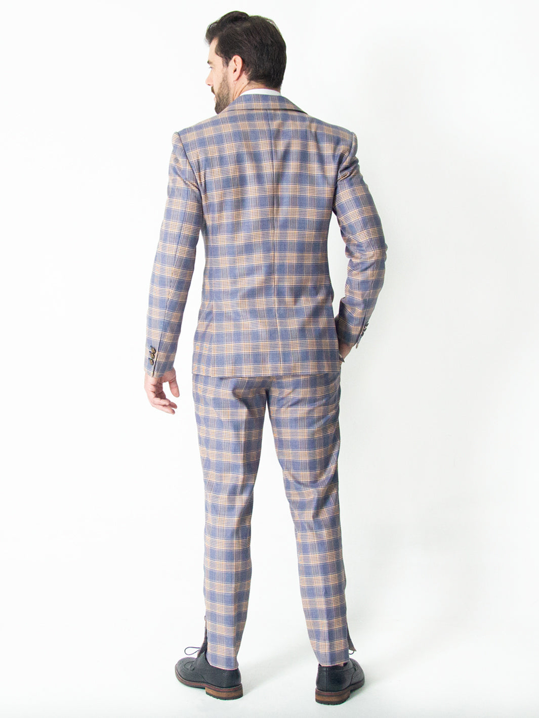THE BEIGE & LILAC TARTAN SUIT