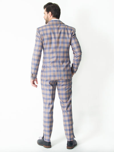 THE BEIGE & LILAC TARTAN SUIT