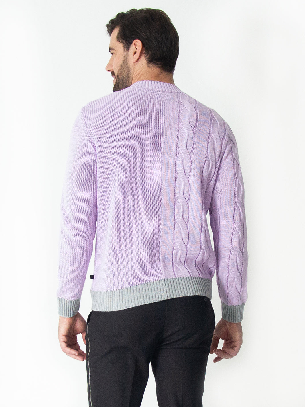 HALF & HALF LILAC SWEATER
