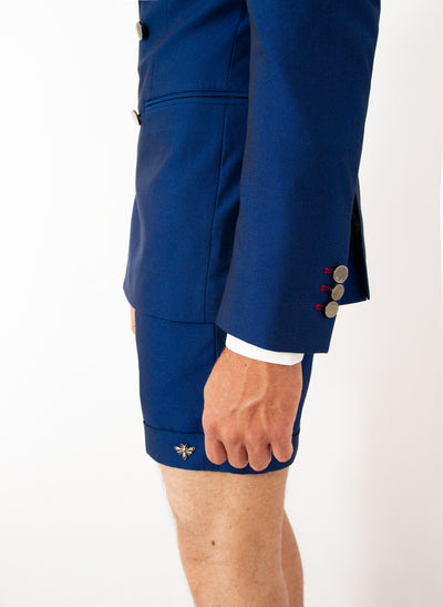 BLUE SUMMER SUIT WITH SHORTS