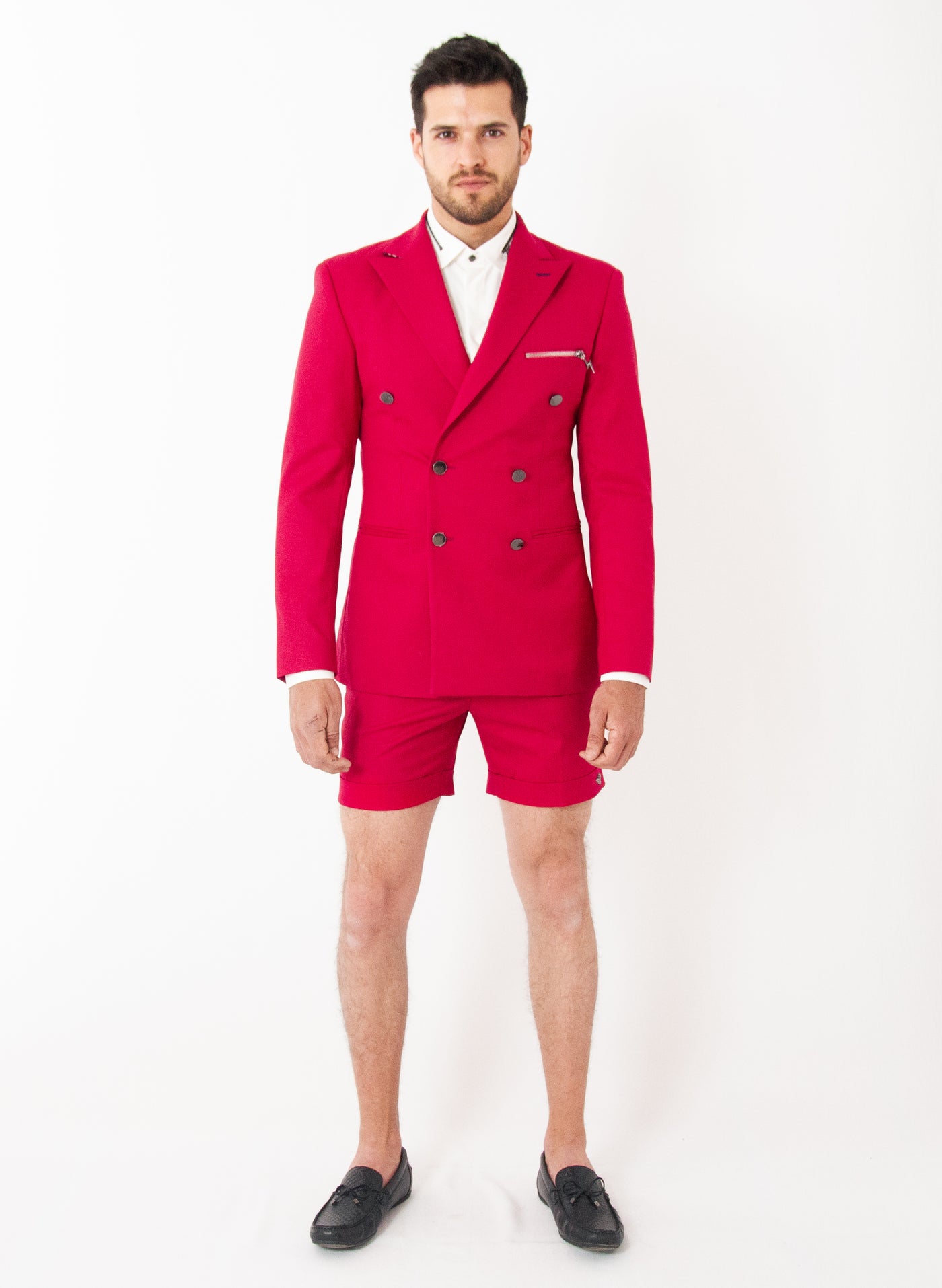 PINK SUMMER SUIT WITH SHORTS