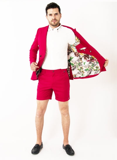 PINK SUMMER SUIT WITH SHORTS