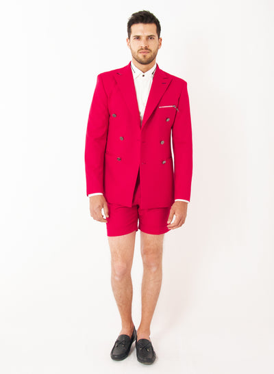 PINK SUMMER SUIT WITH SHORTS