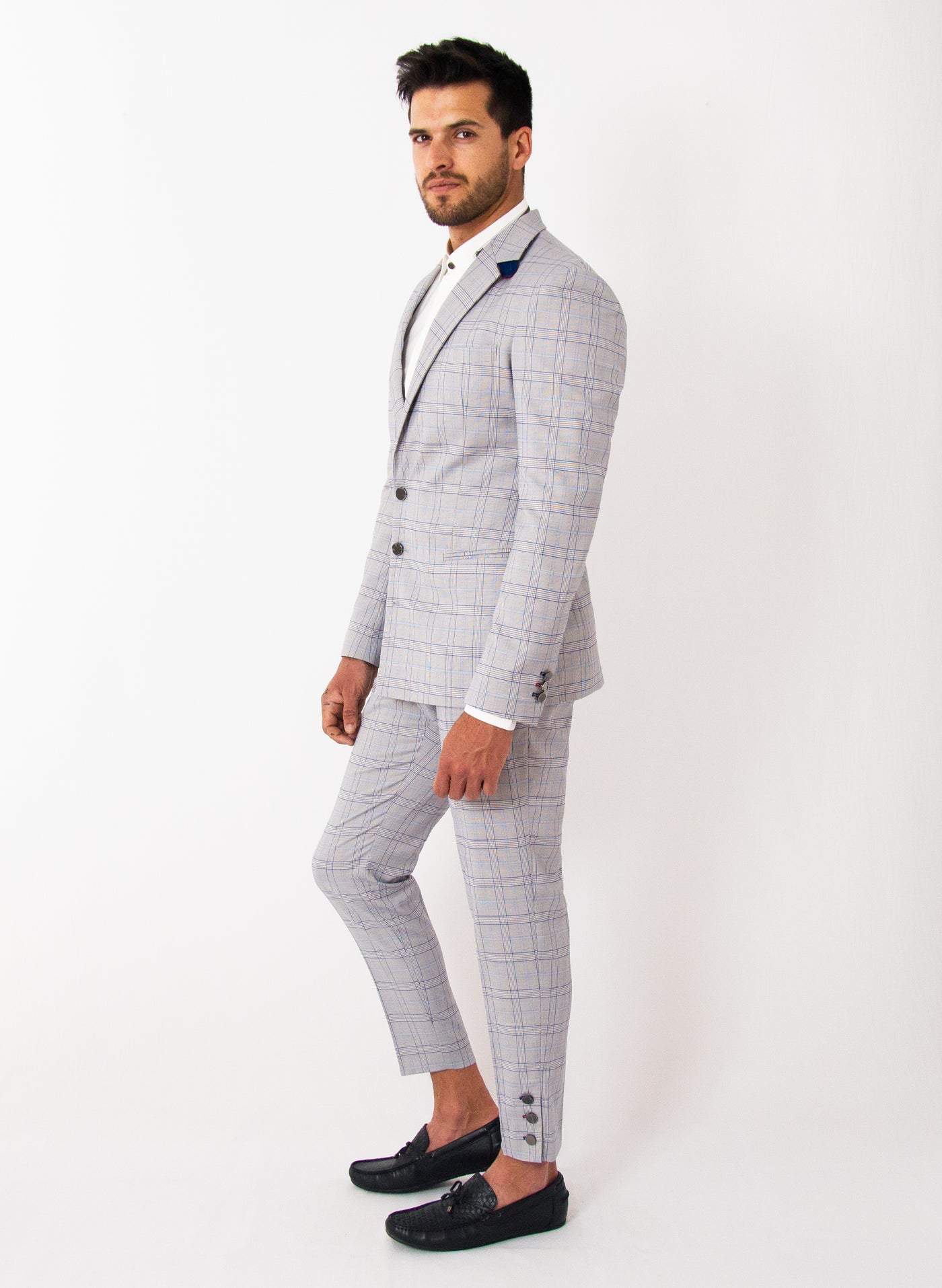 GREY PLAID SUMMER SUIT