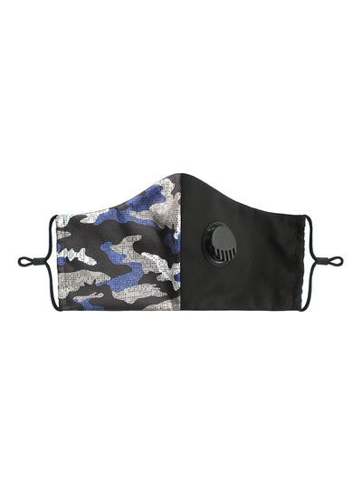 BLUE CAMOUFLAGE FACEMASK